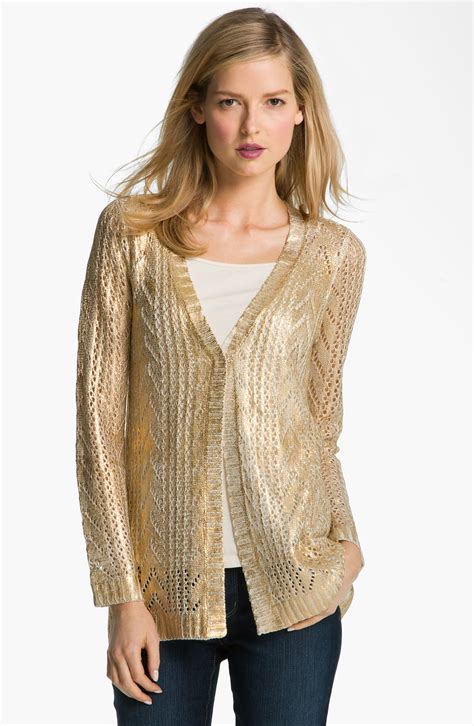 cooling fabric metallic cardigan sale|Absolutely Famous Metallic Cardigans .